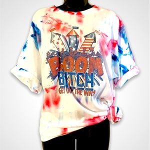 Boom Bitch 4th of July Tie-Dye Shirt